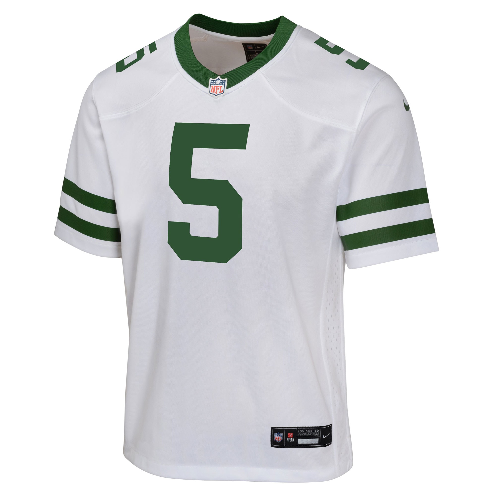Youth New York Jets Garrett Wilson Legacy White Game Jersey JS4037 nicesnker - Image 2