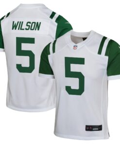 Youth New York Jets Garrett Wilson White Classic Alternate Game Jersey JS8004 nicesnker