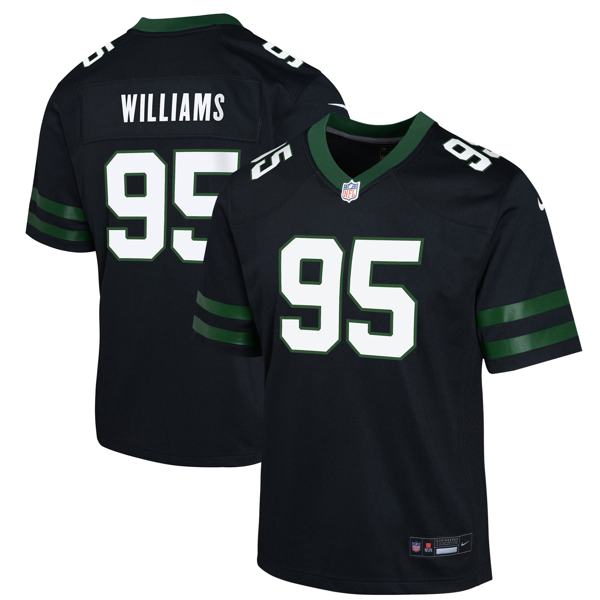 Youth New York Jets Quinnen Williams Legacy Black Alternate Game Jersey JS4406 nicesnker