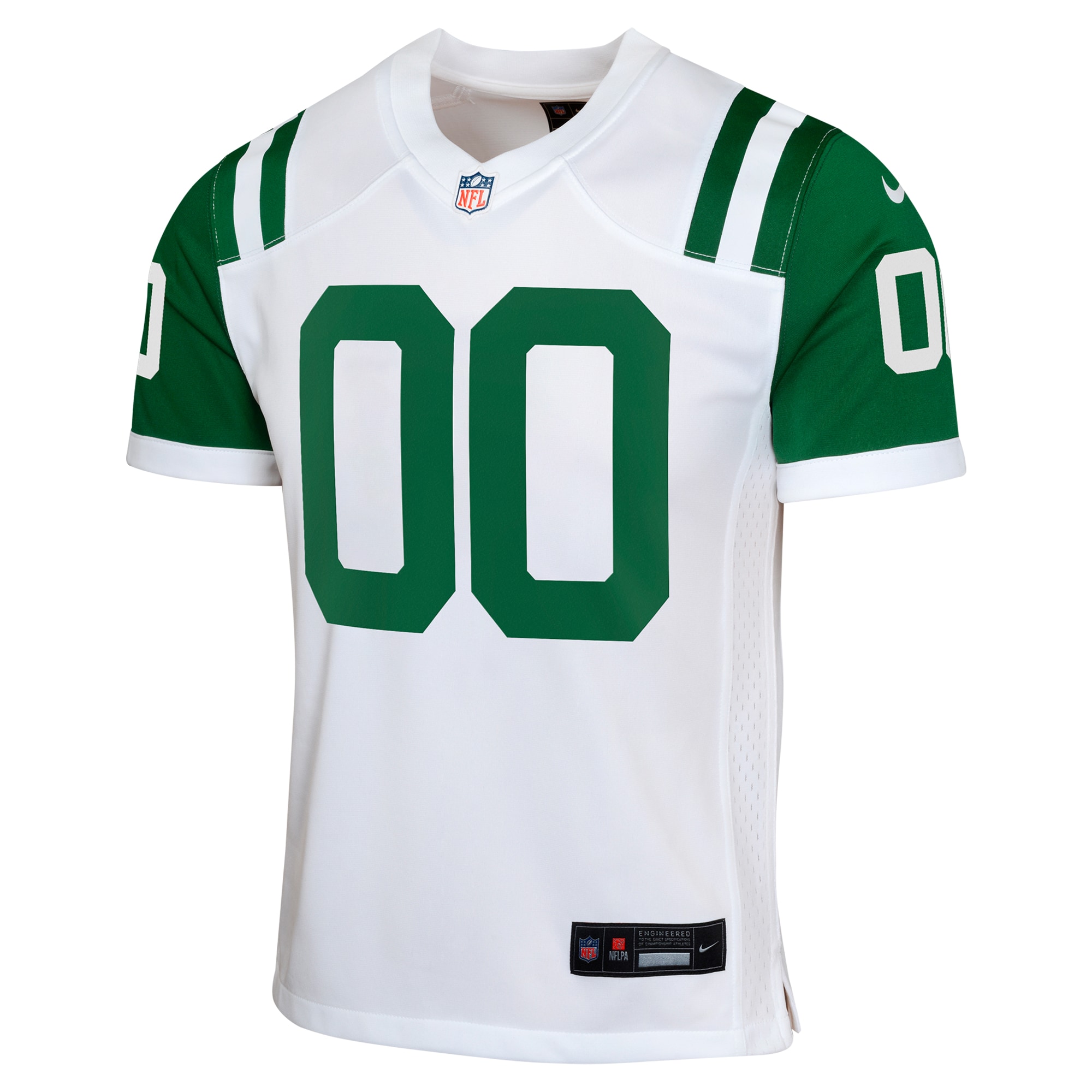 Youth New York Jets White Classic Alternate Custom Jersey JS1385 nicesnker - Image 2