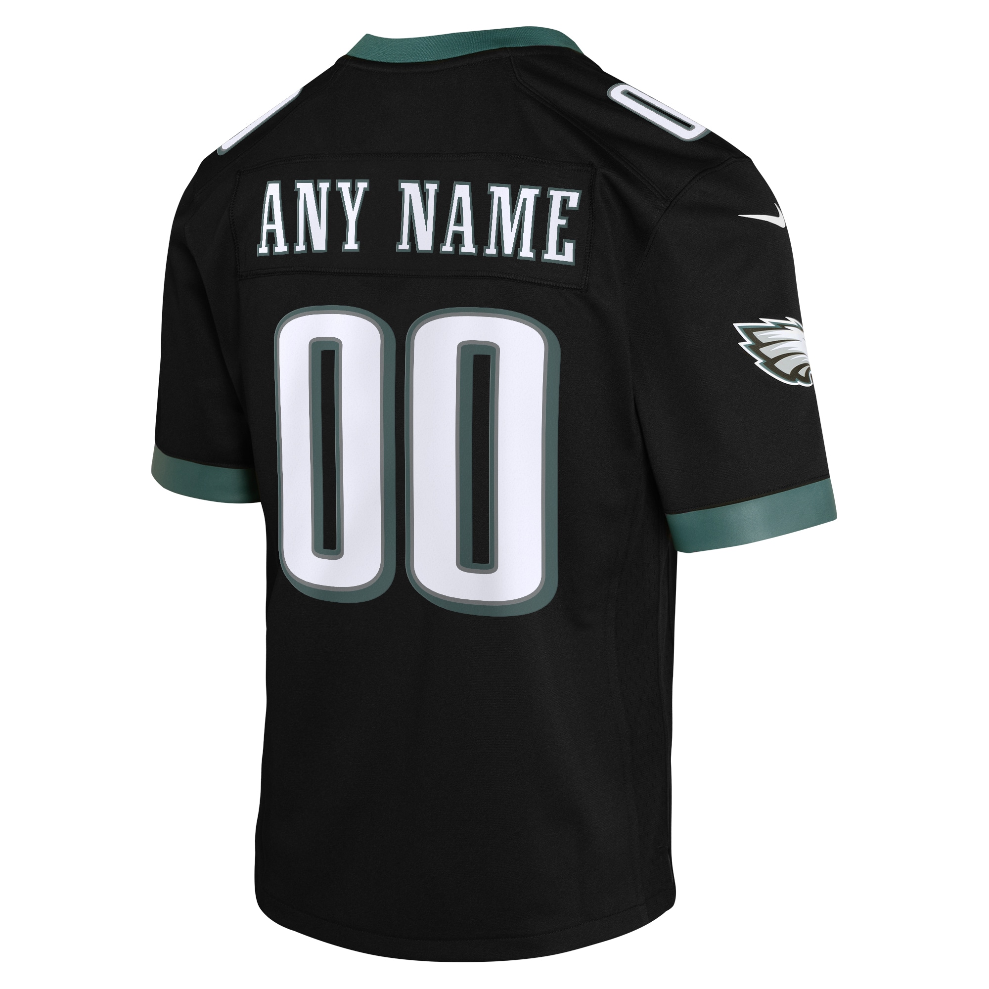 Youth Philadelphia Eagles Black Alternate Custom Game Jersey JS9983 nicesnker - Image 3