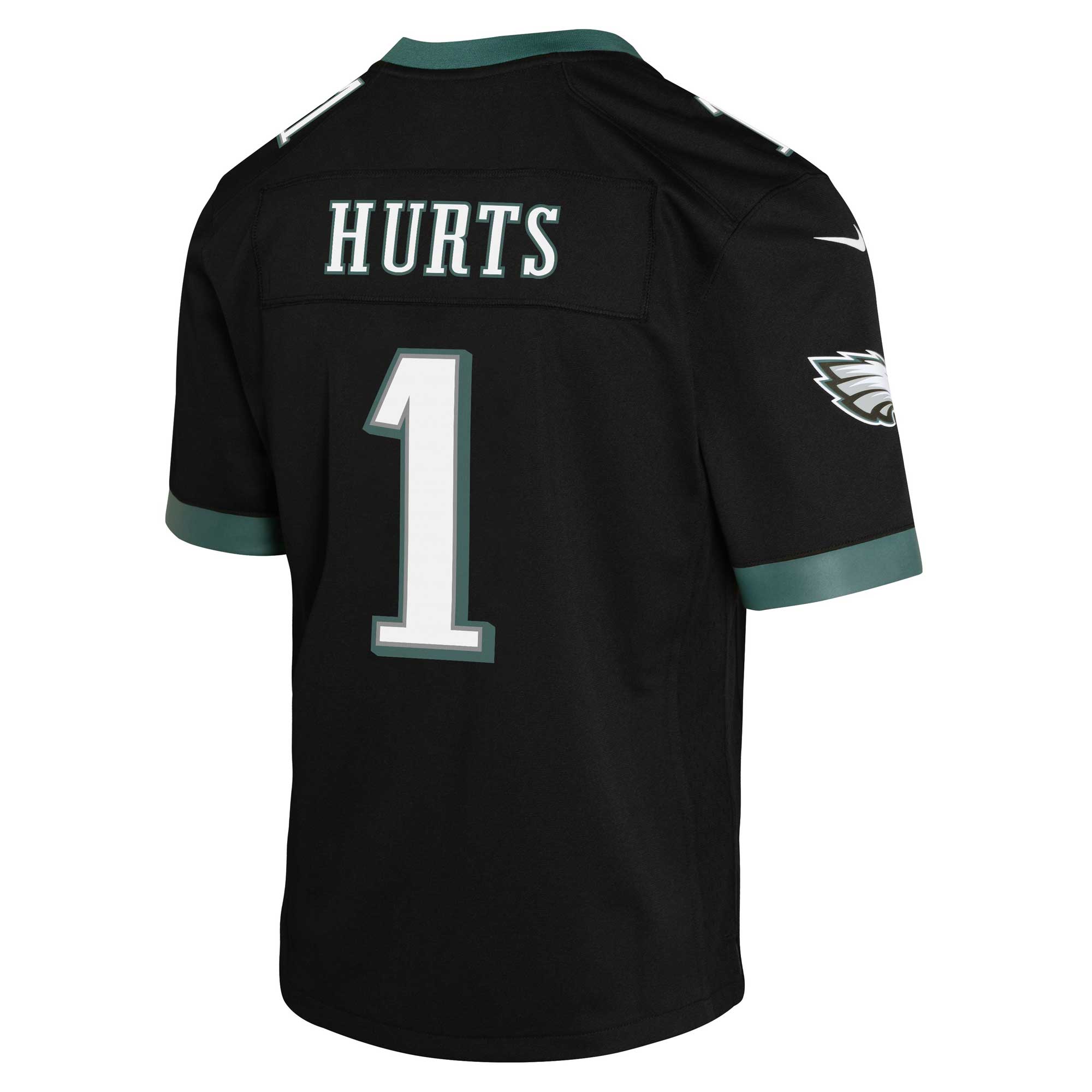 Youth Philadelphia Eagles Jalen Hurts Black Game Jersey JS1376 nicesnker - Image 3