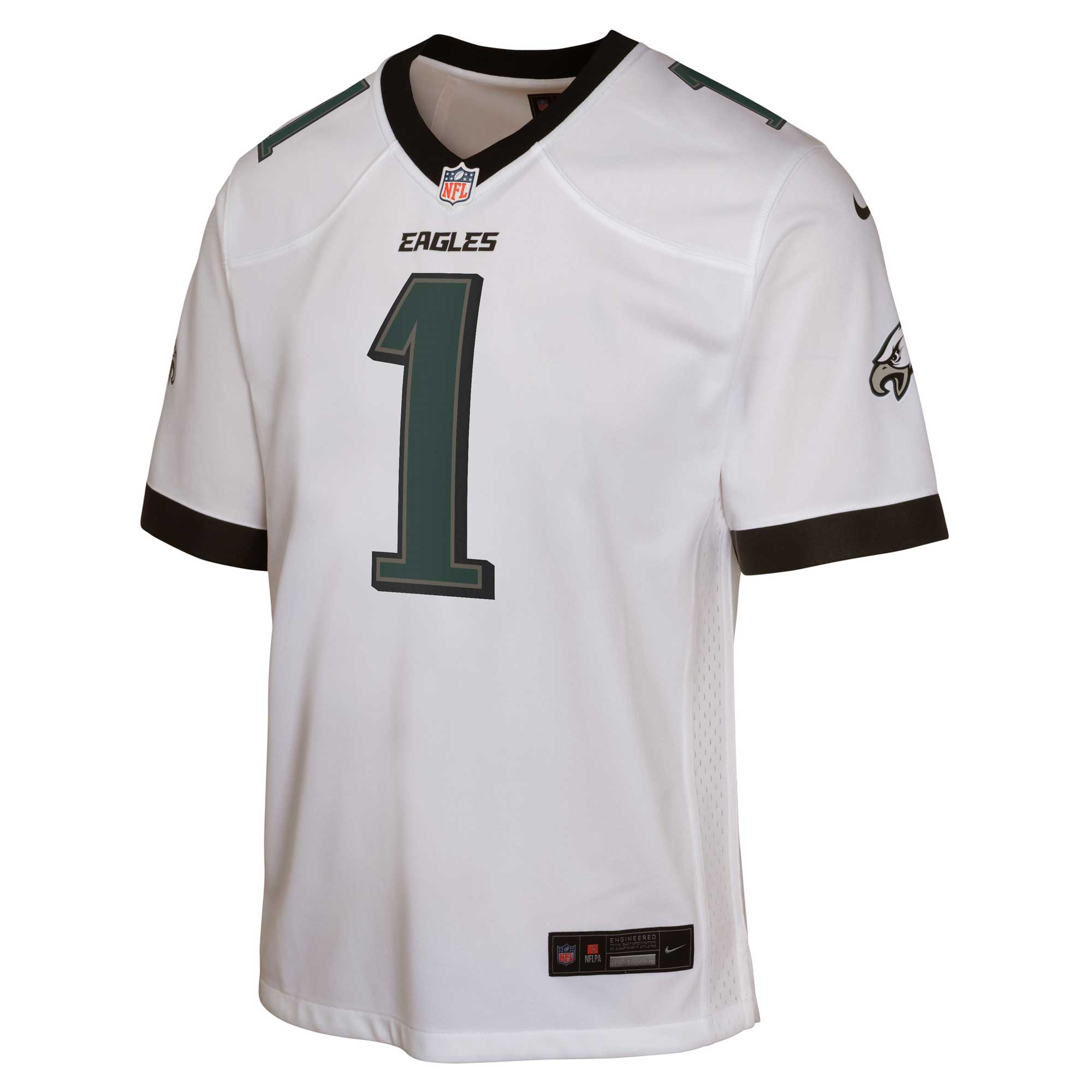 Youth Philadelphia Eagles Jalen Hurts White Game Jersey JS5853 nicesnker - Image 2