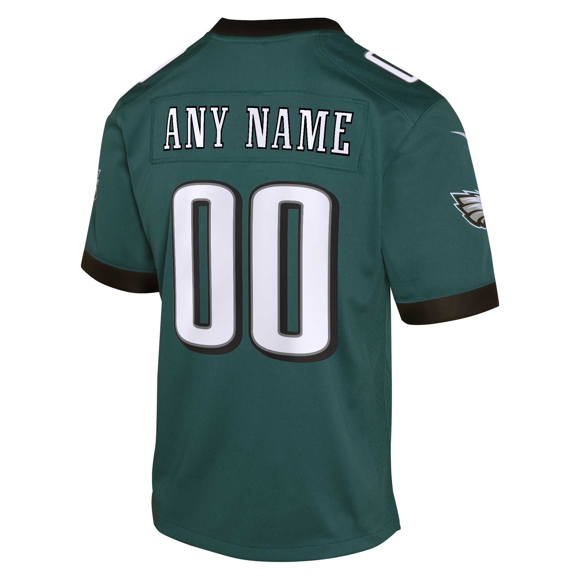 Youth Philadelphia Eagles Midnight Green Custom Game Jersey JS2241 nicesnker - Image 3