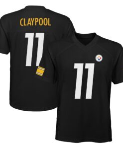 Youth Pittsburgh Steelers Chase Claypool Black Player Jersey JS9017 nicesnker