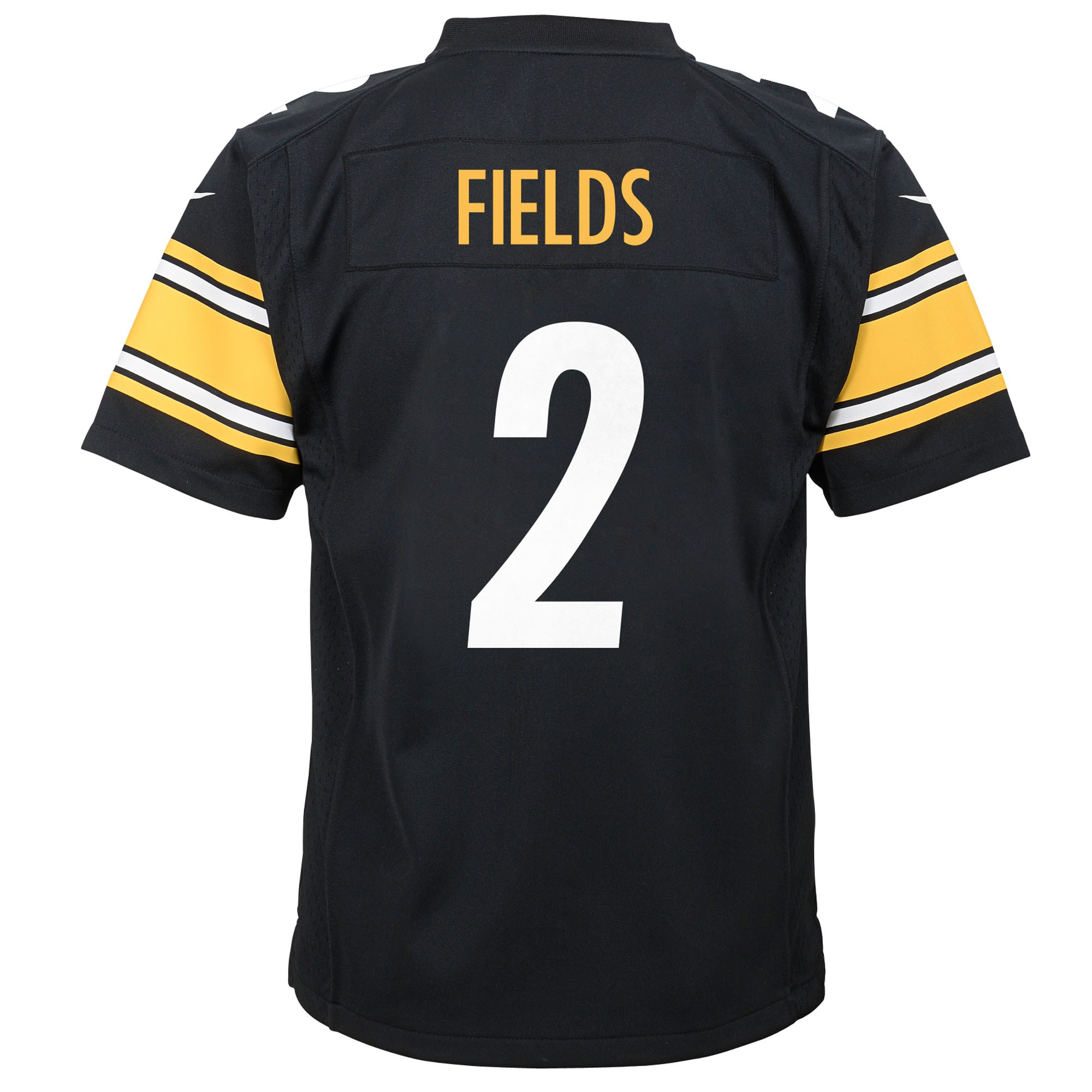 Youth Pittsburgh Steelers Justin Fields Black Team Game Jersey JS6560 nicesnker - Image 3