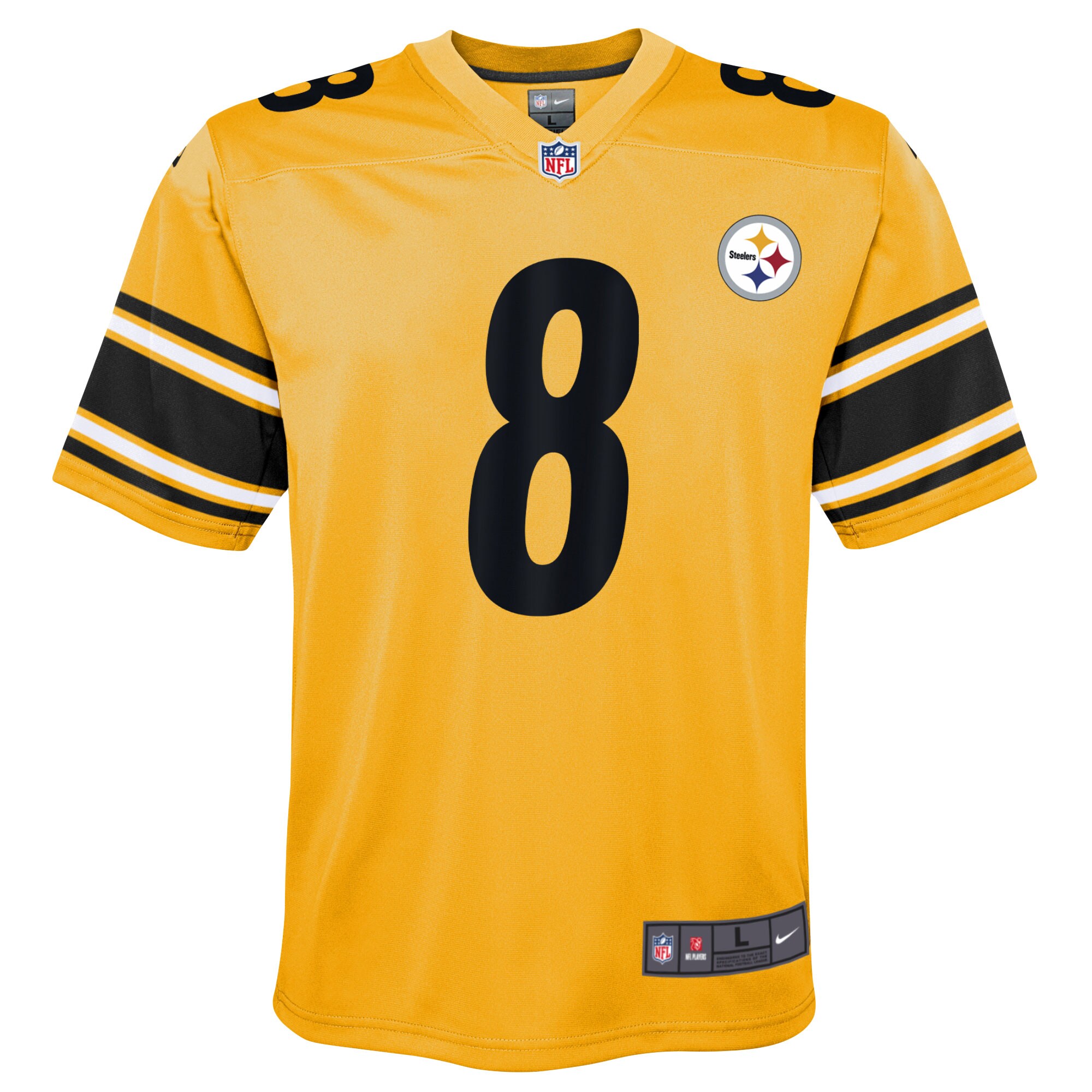 Youth Pittsburgh Steelers Kenny Pickett Gold Inverted Game Jersey JS4022 nicesnker - Image 2