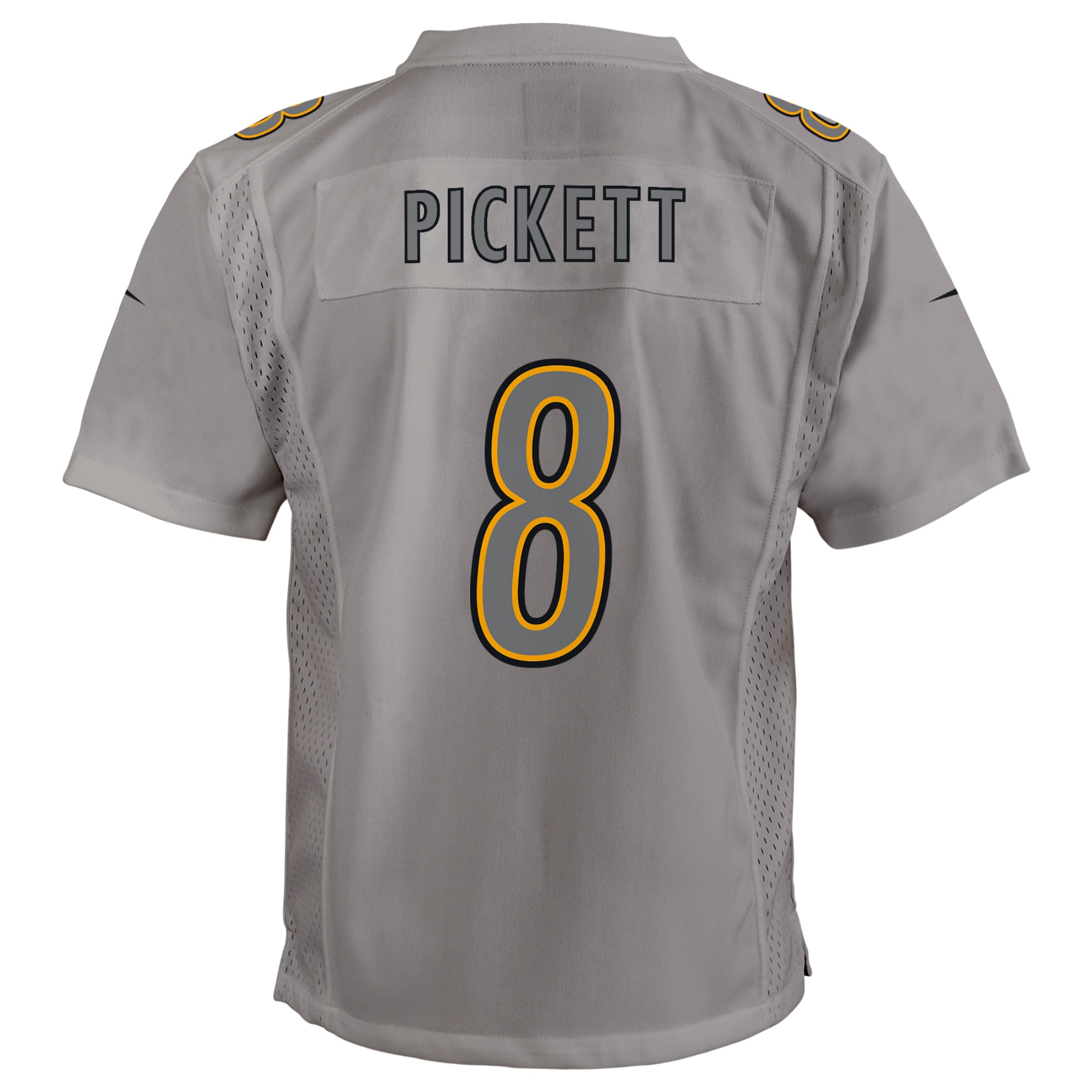 Youth Pittsburgh Steelers Kenny Pickett Gray Atmosphere Game Jersey JS9522 nicesnker - Image 3
