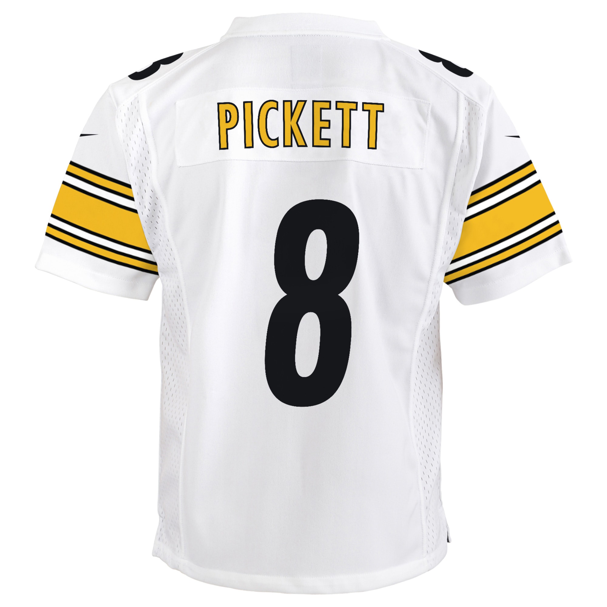 Youth Pittsburgh Steelers Kenny Pickett White Game Jersey JS6681 nicesnker - Image 3