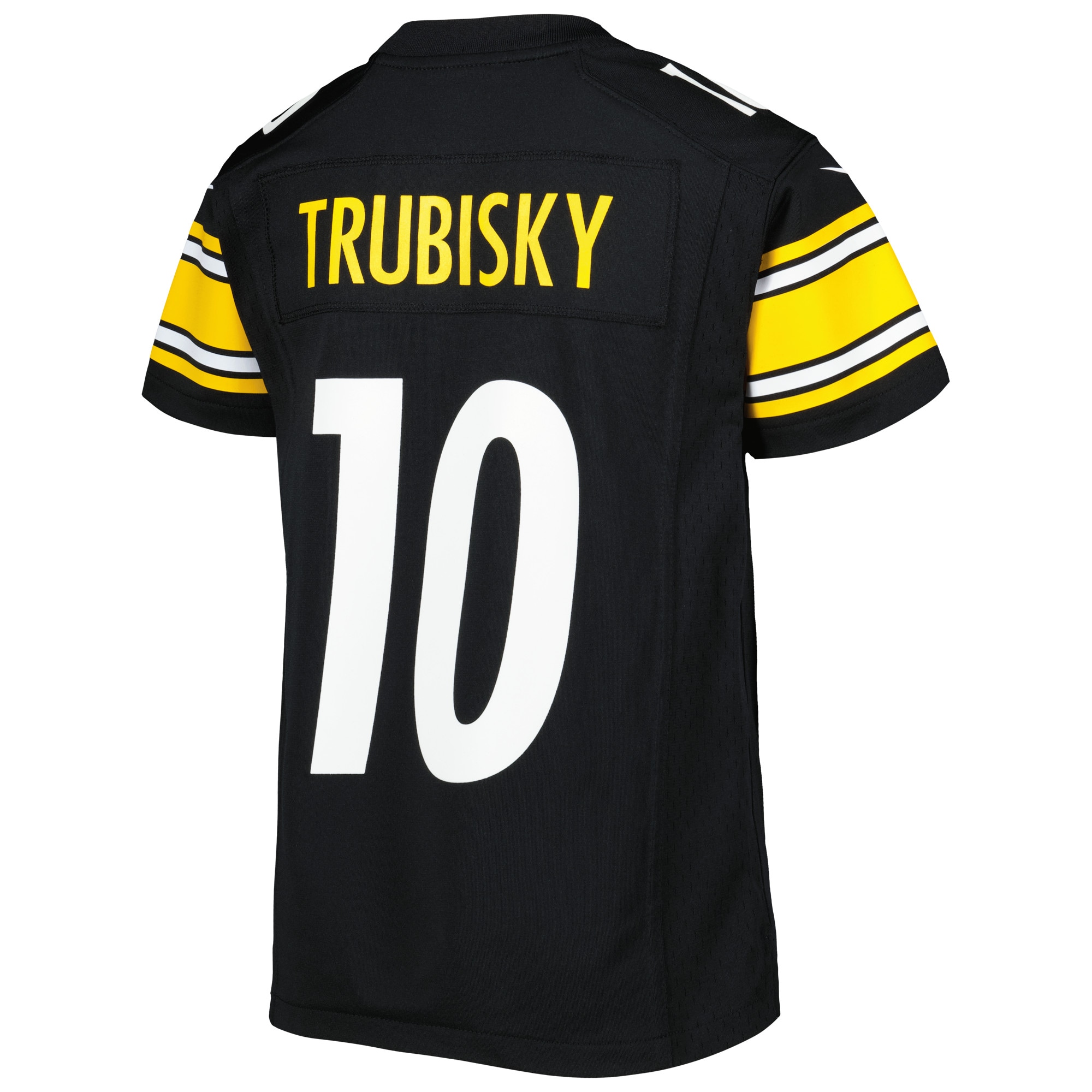 Youth Pittsburgh Steelers Mitchell Trubisky Black Game Jersey JS2327 nicesnker - Image 3
