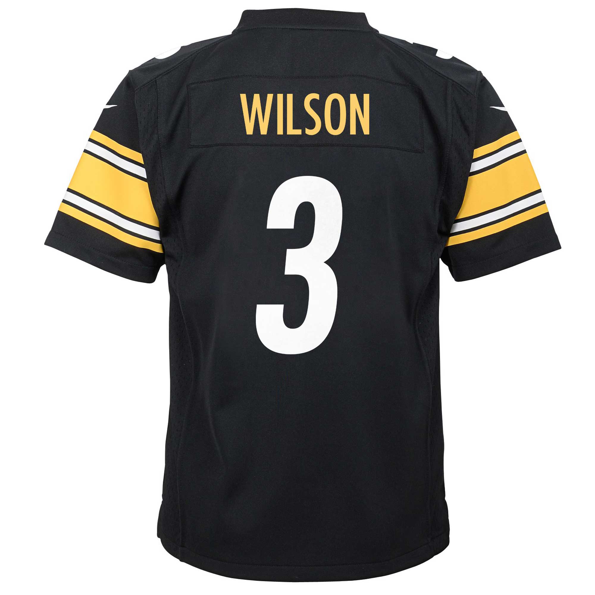 Youth Pittsburgh Steelers Russell Wilson Black Team Player Game Jersey JS8112 nicesnker - Image 3