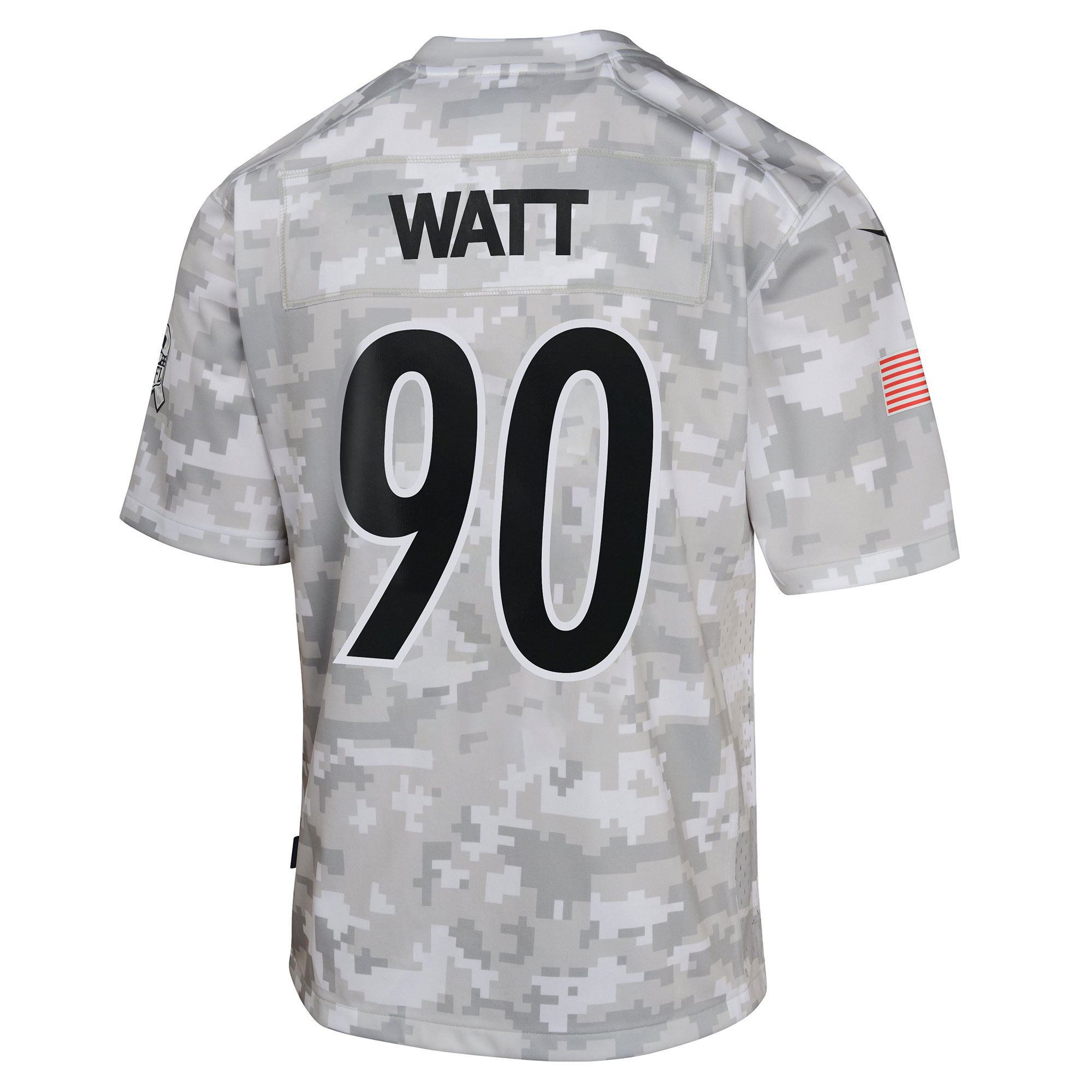 Youth Pittsburgh Steelers T.J. Watt Arctic Camo 2024 Salute to Service Game Jersey JS1389 nicesnker - Image 3