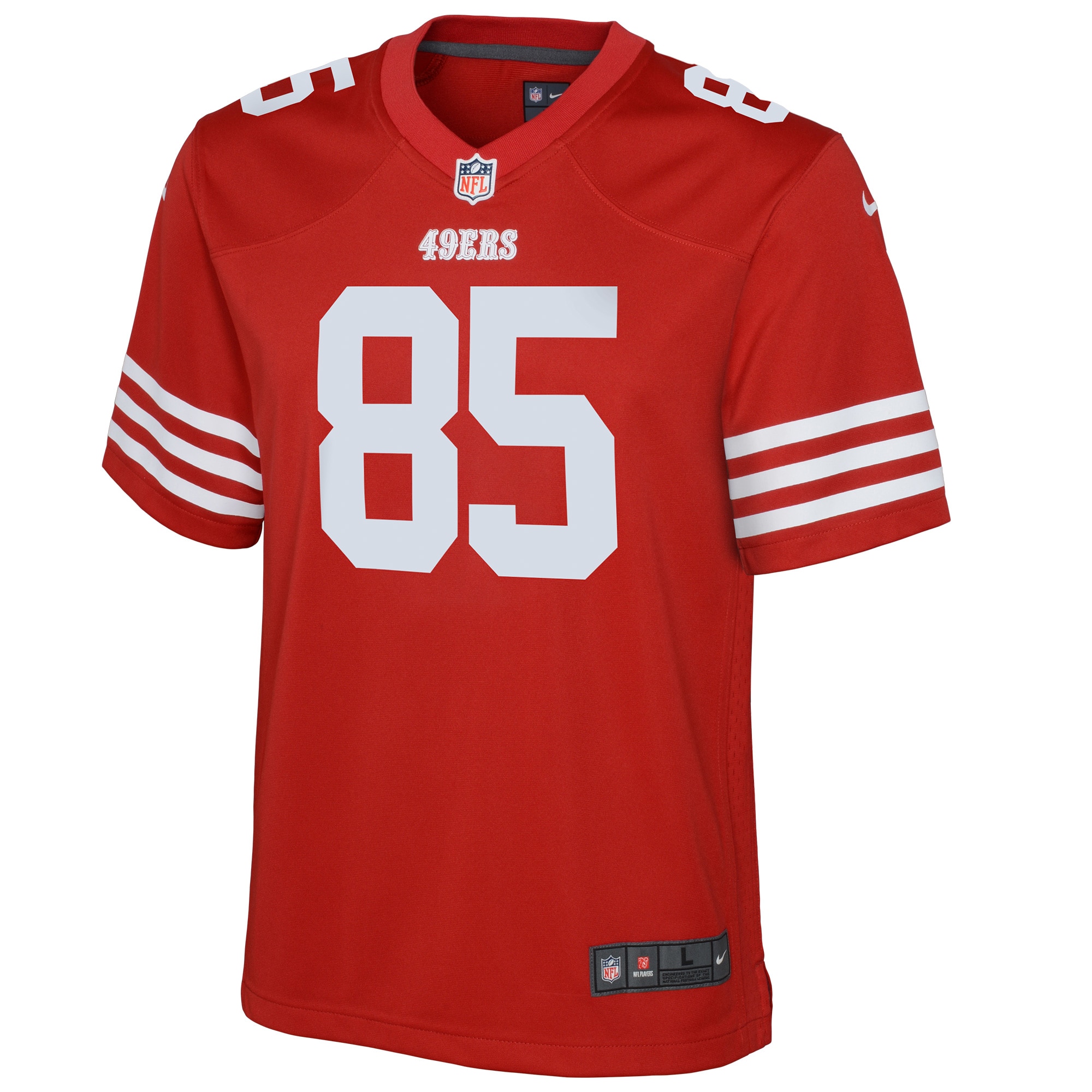 Youth San Francisco 49ers George Kittle Scarlet Game Jersey JS7287 nicesnker - Image 2