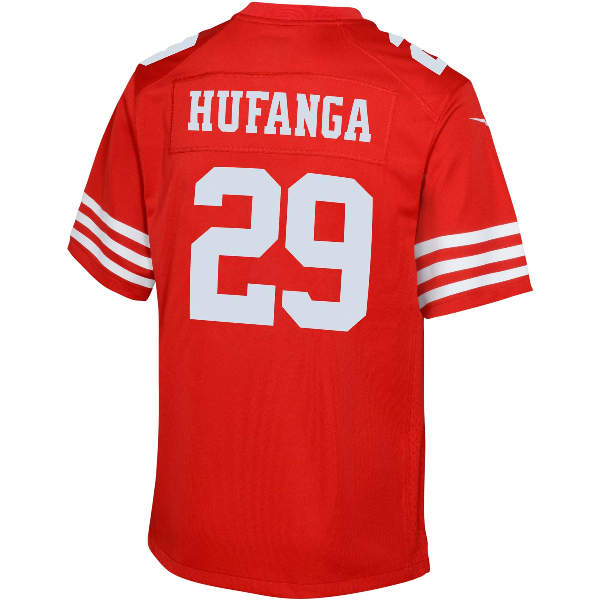 Youth San Francisco 49ers Talanoa Hufanga Scarlet Game Jersey JS5386 nicesnker - Image 3