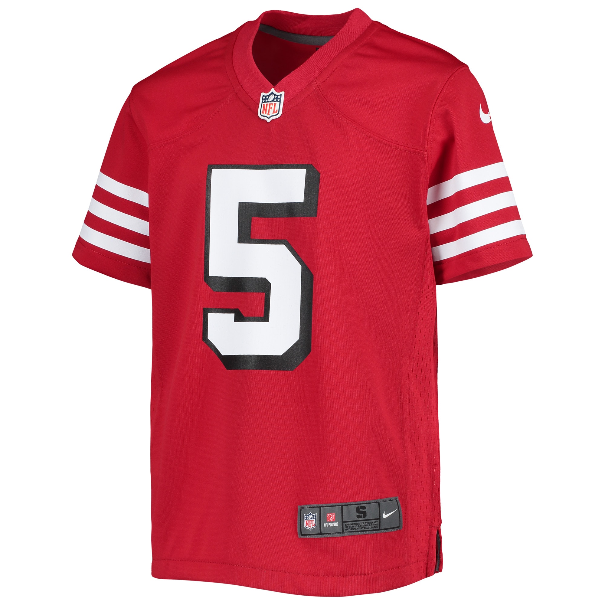 Youth San Francisco 49ers Trey Lance Scarlet Game Jersey JS3516 nicesnker - Image 2
