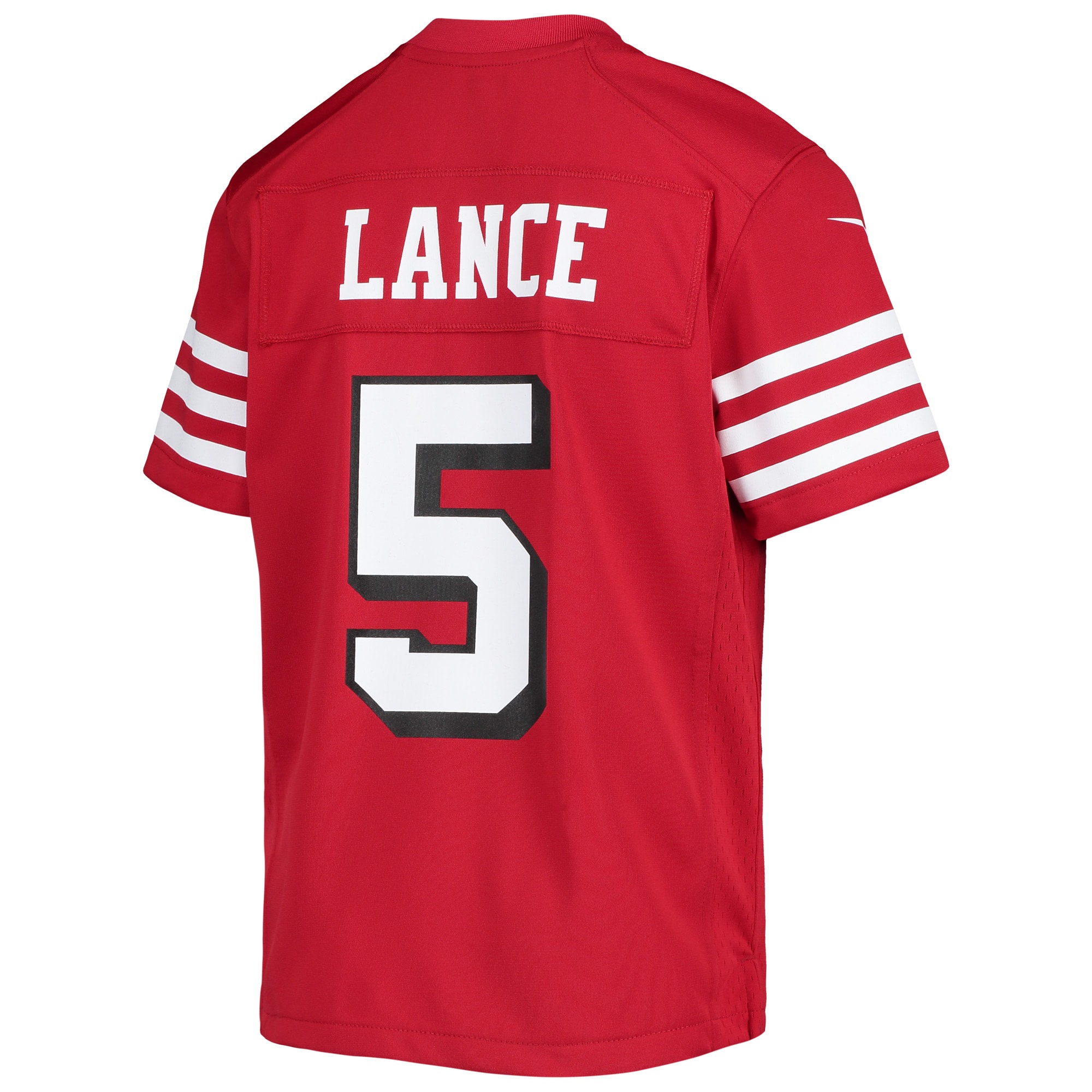 Youth San Francisco 49ers Trey Lance Scarlet Game Jersey JS3516 nicesnker - Image 3