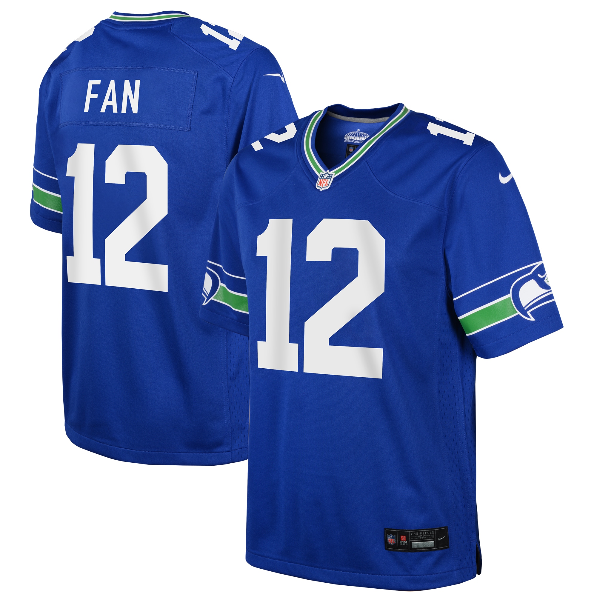 Youth Seattle Seahawks 12s Royal Game Jersey JS8833 nicesnker