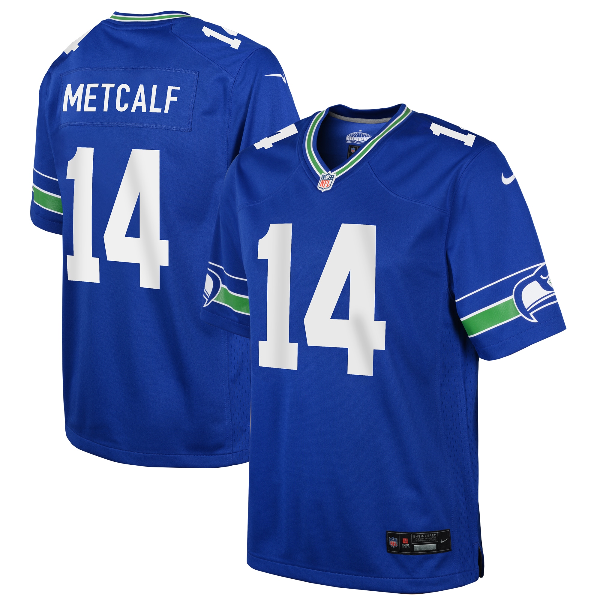Youth Seattle Seahawks DK Metcalf Royal Game Jersey JS4264 nicesnker