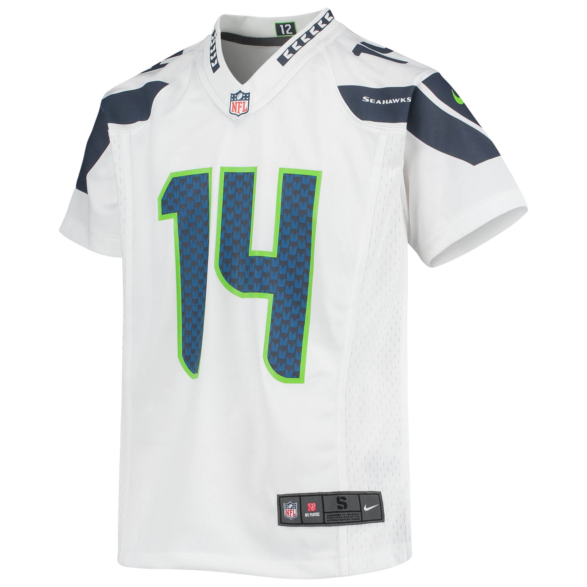 Youth Seattle Seahawks DK Metcalf White Game Jersey JS6605 nicesnker - Image 2