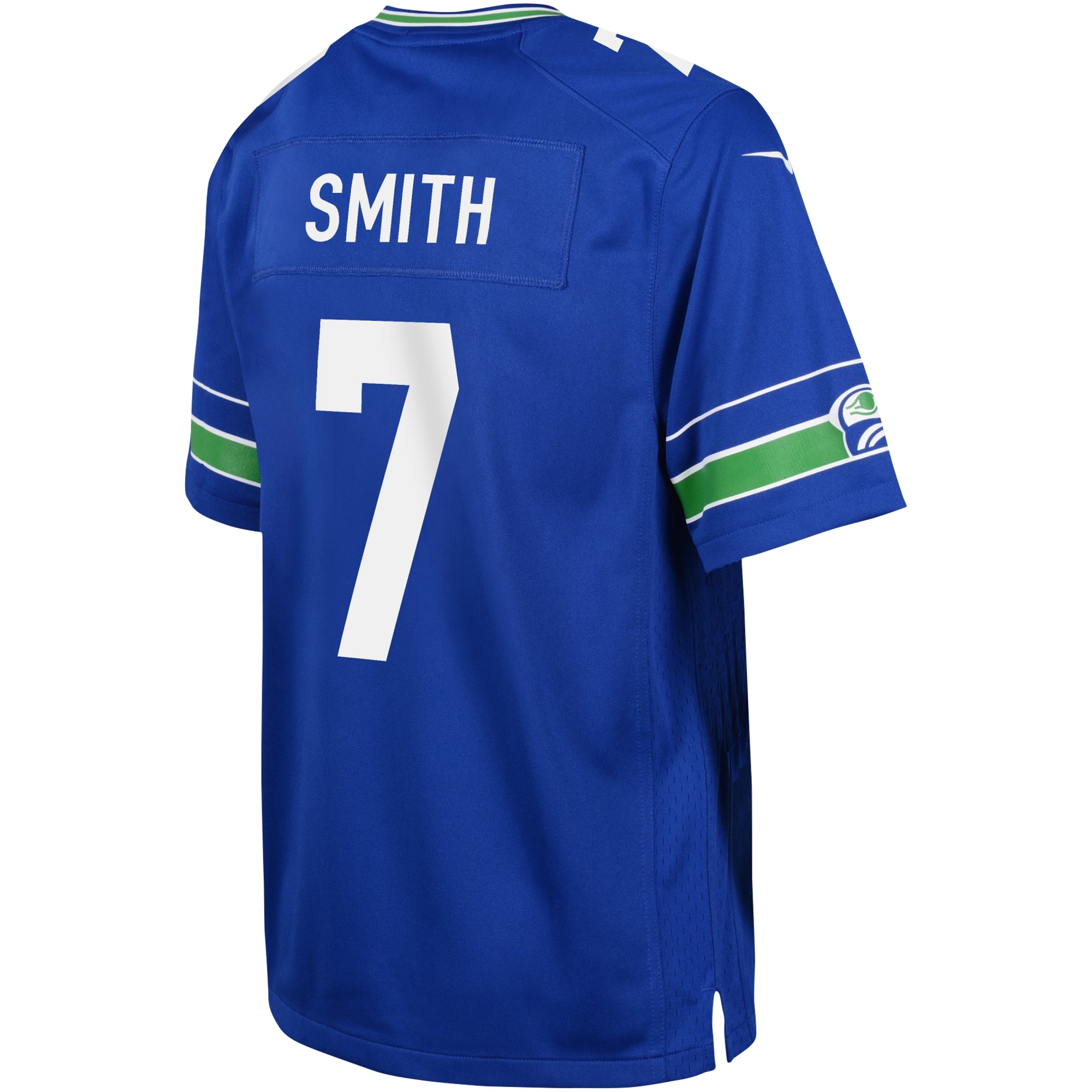 Youth Seattle Seahawks Geno Smith Royal Game Jersey JS6742 nicesnker - Image 3
