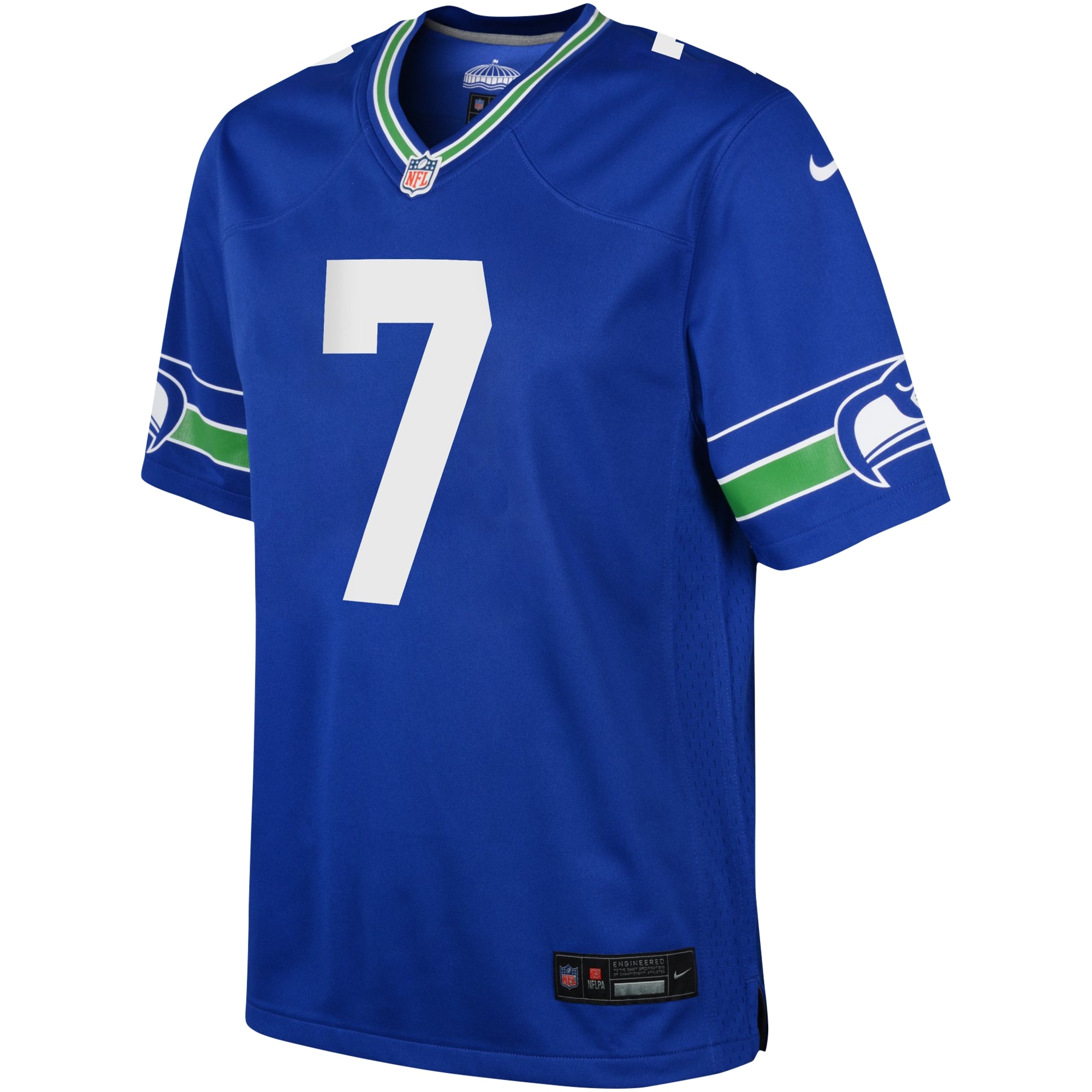 Youth Seattle Seahawks Geno Smith Royal Game Jersey JS6742 nicesnker - Image 2