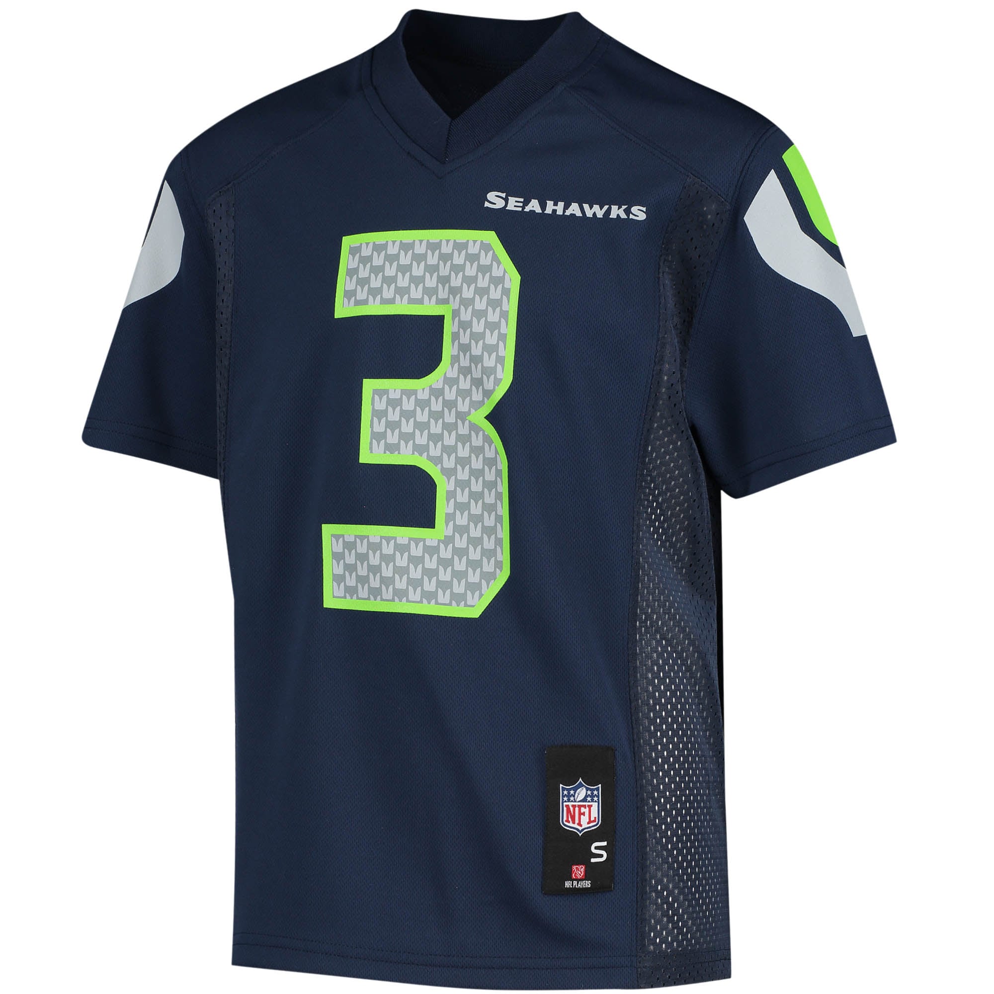 Youth Seattle Seahawks Russell Wilson College Navy Player Jersey JS9925 nicesnker - Image 2