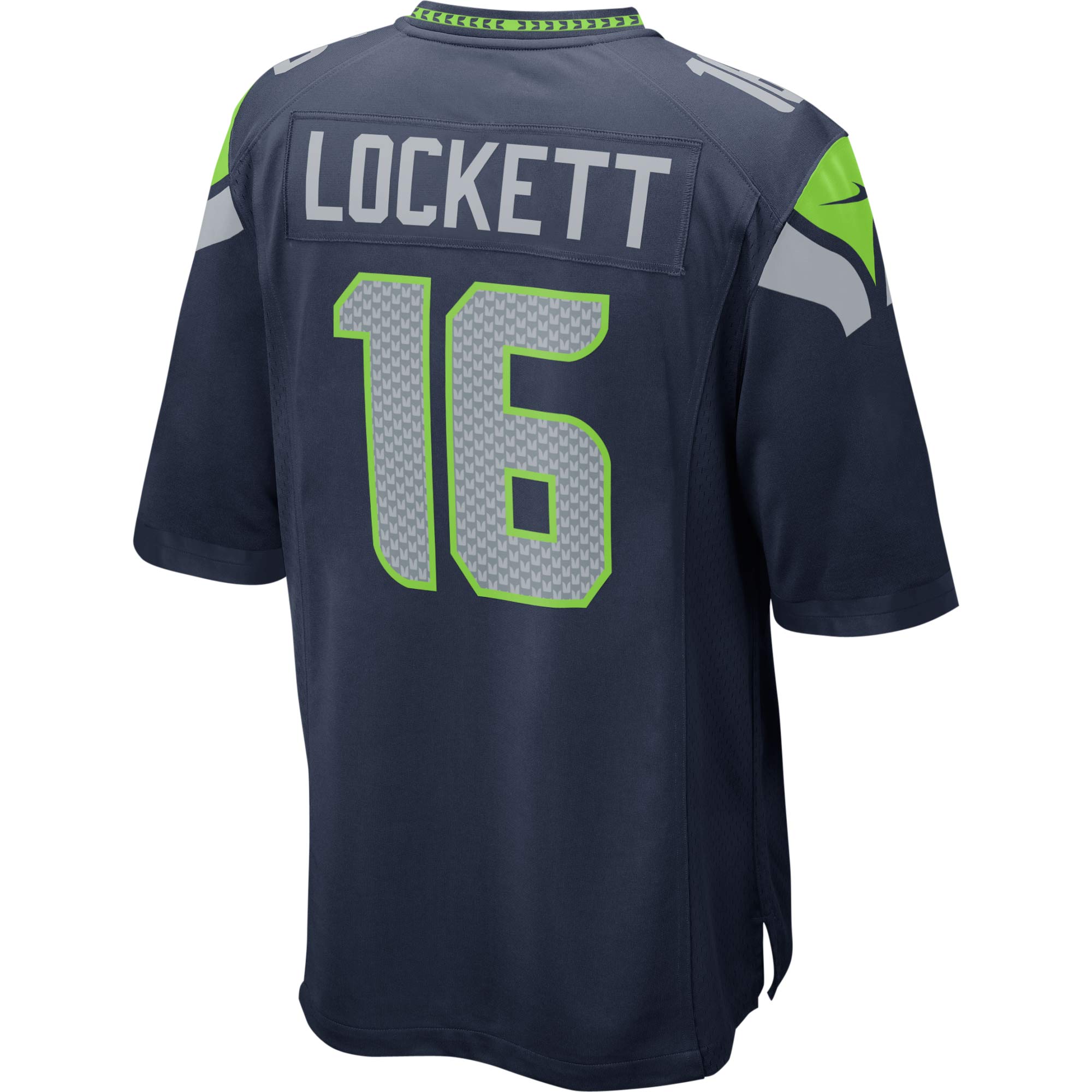 Youth Seattle Seahawks Tyler Lockett Navy Game Jersey JS6791 nicesnker - Image 3