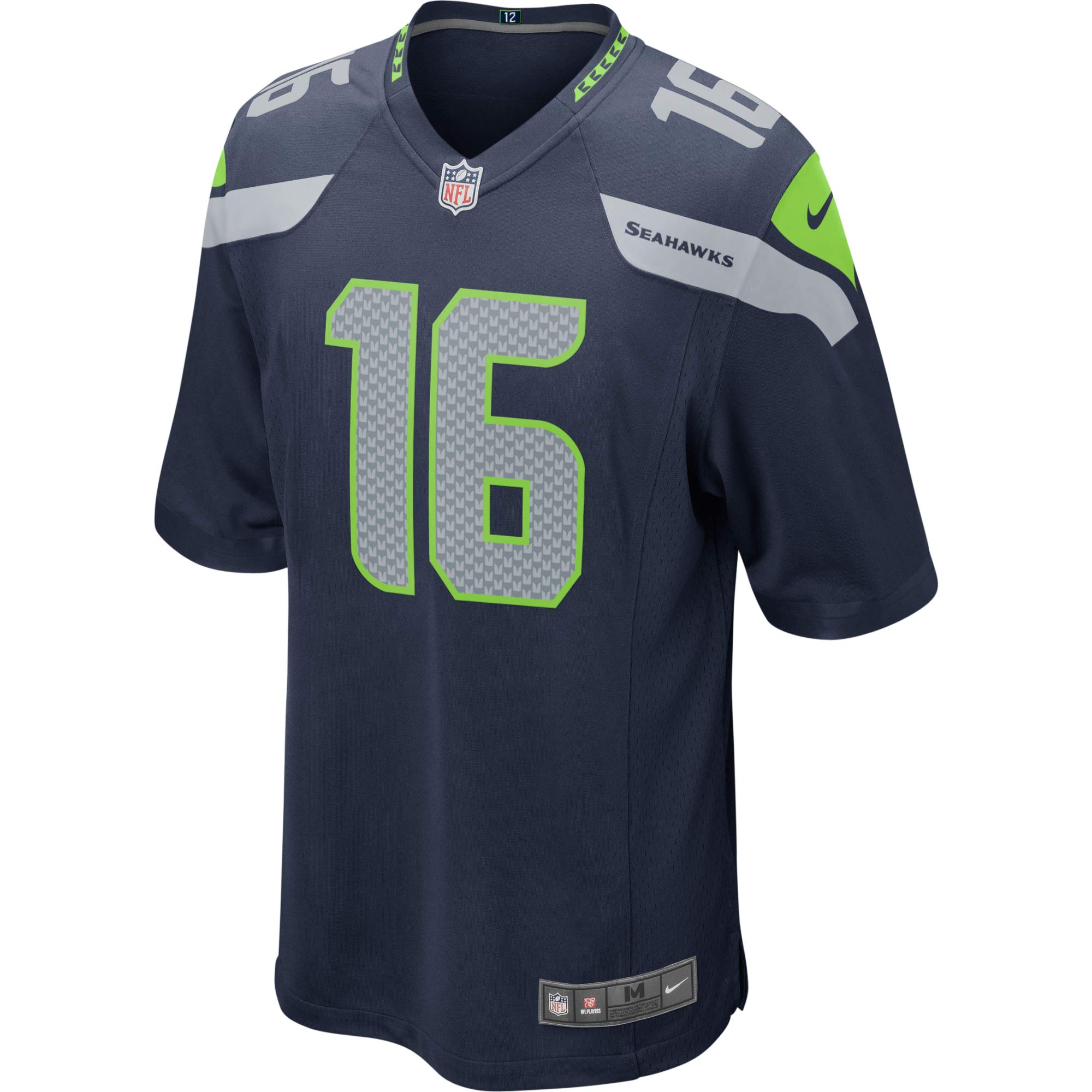 Youth Seattle Seahawks Tyler Lockett Navy Game Jersey JS6791 nicesnker - Image 2
