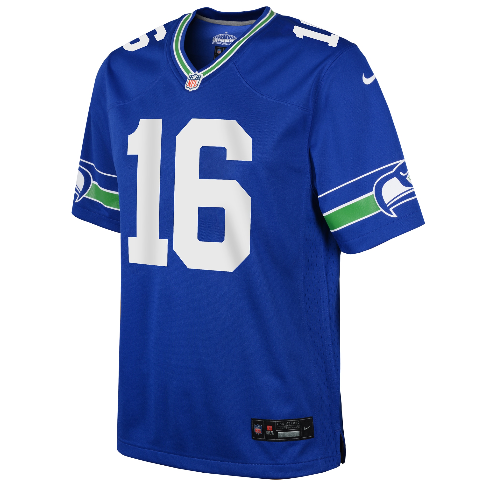 Youth Seattle Seahawks Tyler Lockett Royal Game Jersey JS9508 nicesnker - Image 2