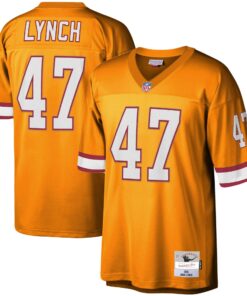 Youth Tampa Bay Buccaneers John Lynch Mitchell & Ness Orange 1995 Retired Player Legacy Jersey JS3192 nicesnker