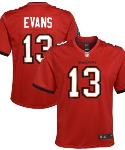 Youth Tampa Bay Buccaneers Mike Evans Red Game Jersey JS6722 nicesnker
