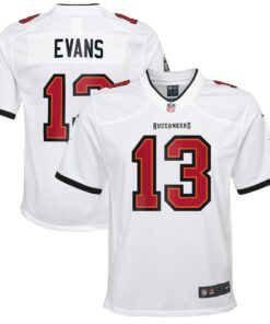 Youth Tampa Bay Buccaneers Mike Evans White Game Jersey JS1518 nicesnker