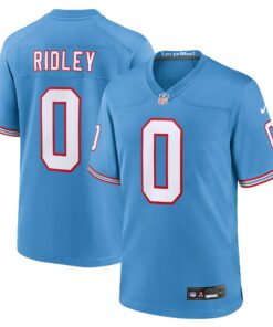 Youth Tennessee Titans Calvin Ridley Light Blue Alternate Game Jersey JS1168 nicesnker