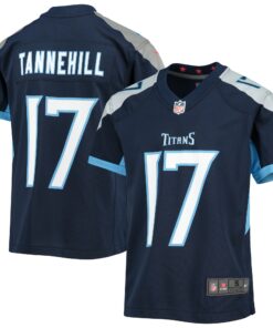 Youth Tennessee Titans Ryan Tannehill Navy Game Jersey JS6707 nicesnker