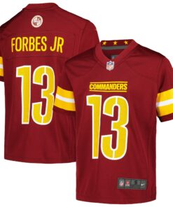 Youth Washington Commanders Emmanuel Forbes Jr. Burgundy Game Jersey JS8470 nicesnker