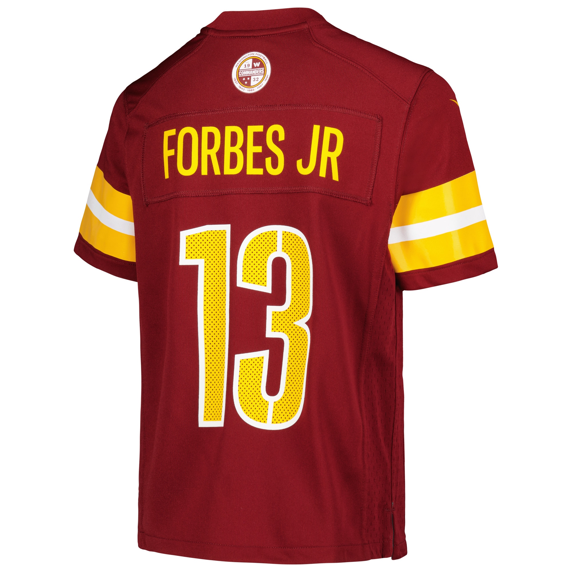 Youth Washington Commanders Emmanuel Forbes Jr. Burgundy Game Jersey JS8470 nicesnker - Image 3