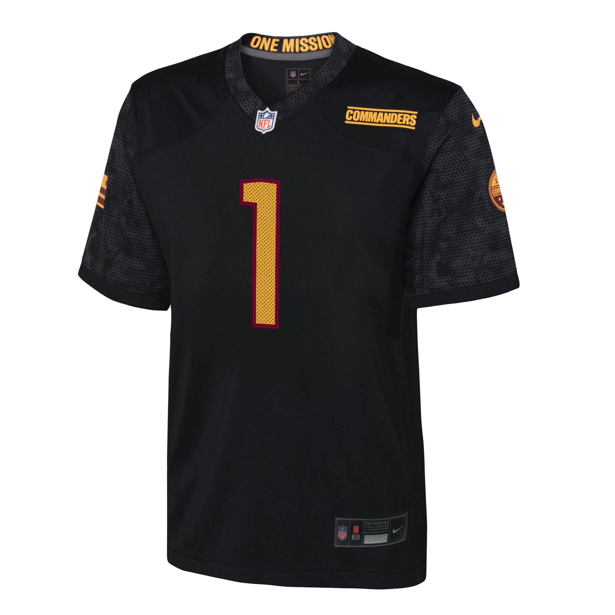 Youth Washington Commanders Jahan Dotson Black Game Jersey JS6223 nicesnker - Image 2