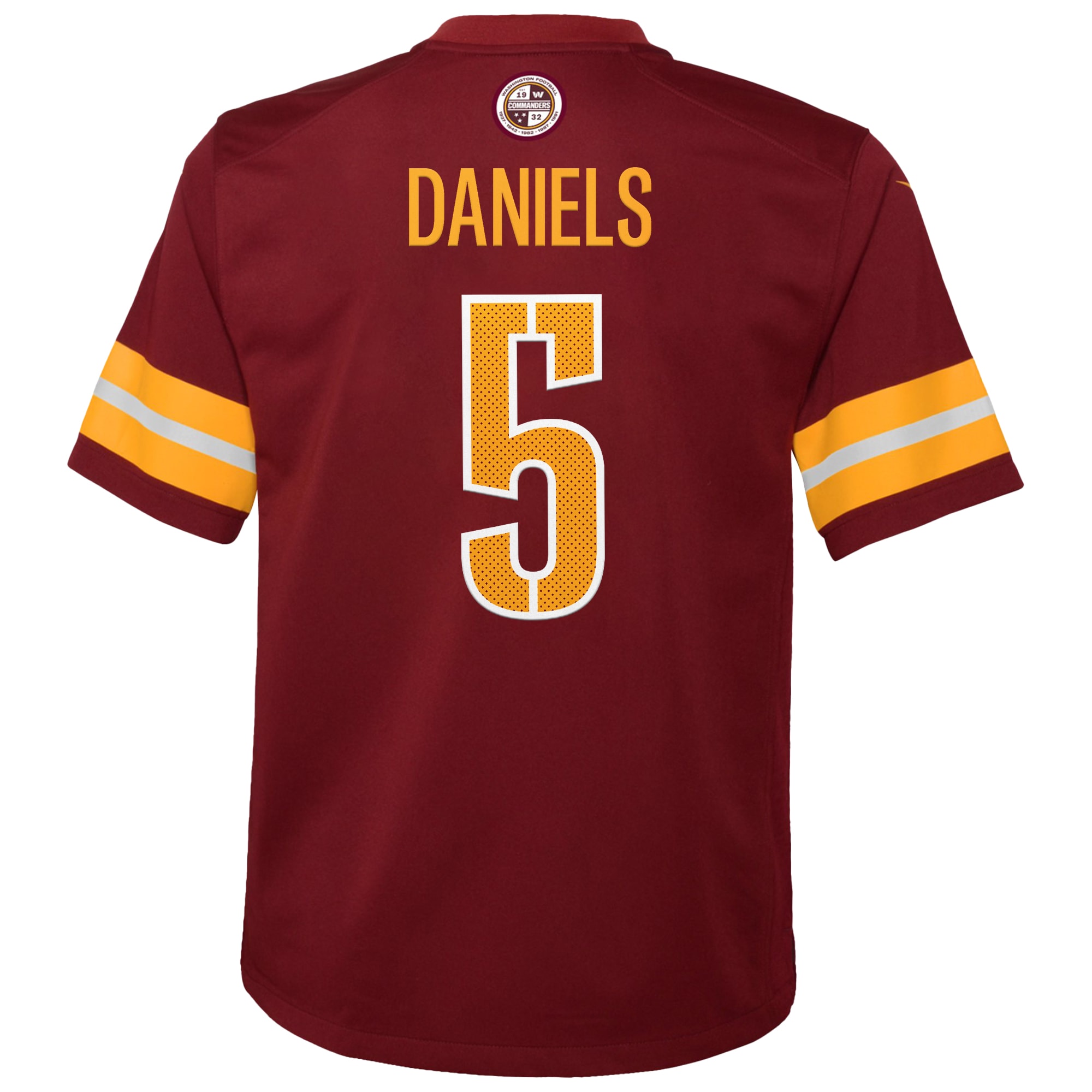 Youth Washington Commanders Jayden Daniels Burgundy Player Game Jersey JS7835 nicesnker - Image 3