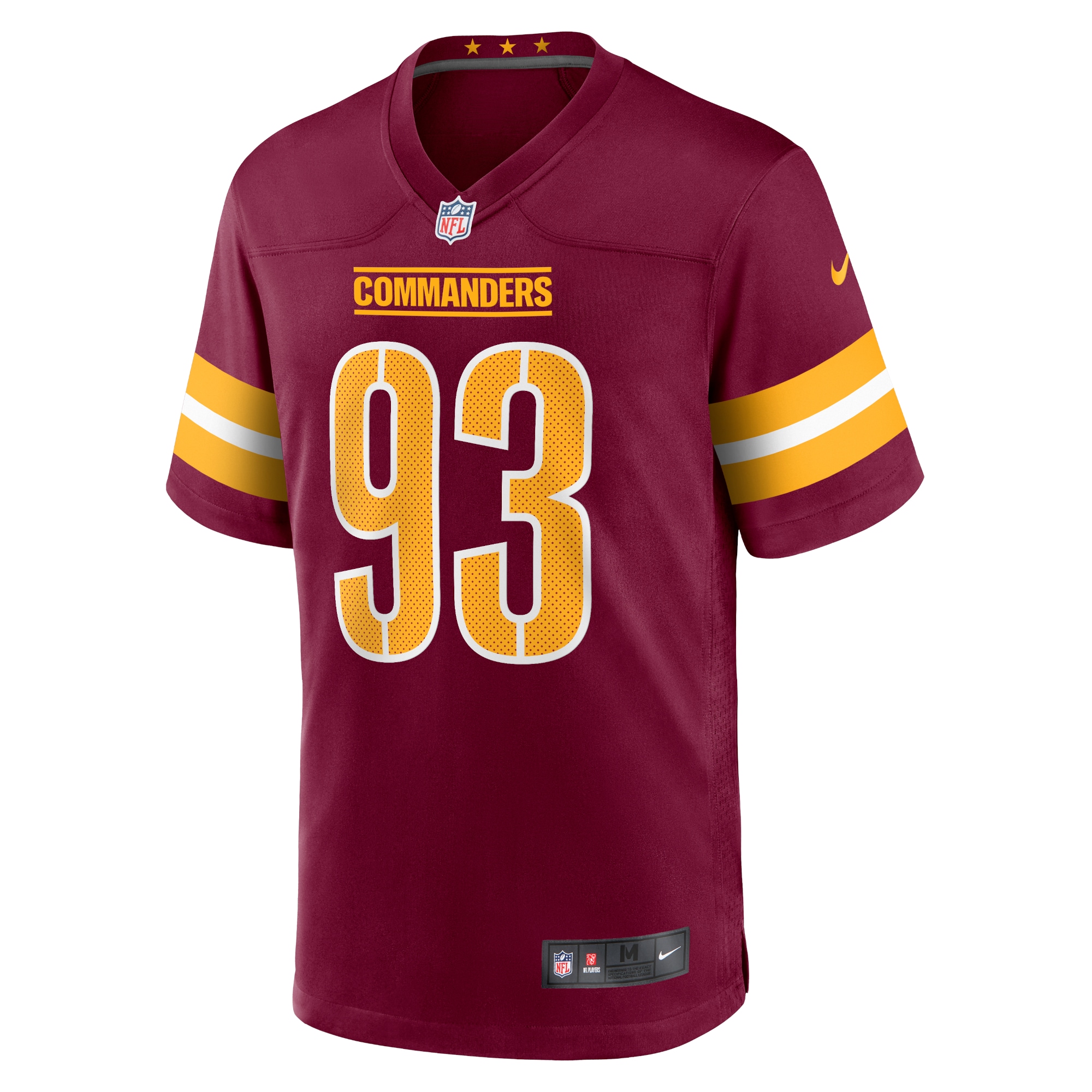 Youth Washington Commanders Jonathan Allen Burgundy Game Jersey JS8041 nicesnker - Image 2