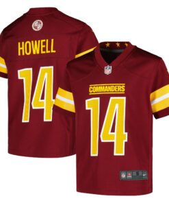 Youth Washington Commanders Sam Howell Burgundy Game Jersey JS3739 nicesnker