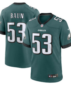 Zach Baun 53 Philadelphia Eagles Game Men Jersey - Midnight Green JS1786 nicesnker