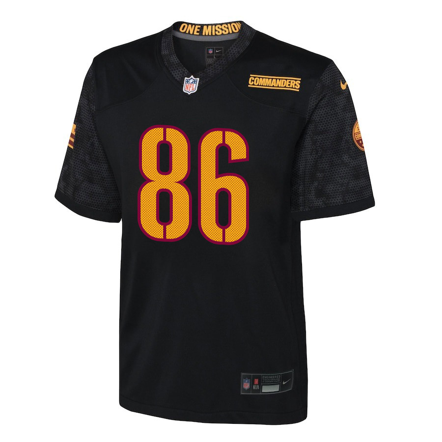 Zach Ertz 86 Washington Commanders Game YOUTH Jersey - Black JS6294 nicesnker - Image 2