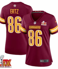 Zach Ertz #86 Washington Commanders Super Bowl LIX Women's Jersey - Burgundy JS8106 nicesnker