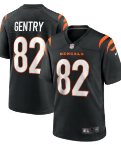 Zach Gentry 82 Cincinnati Bengals Team Game Men Jersey - Black JS9958 nicesnker