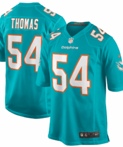 Zach Thomas 54 Miami Dolphins Men Game Retired Jersey - Aqua JS3509 nicesnker