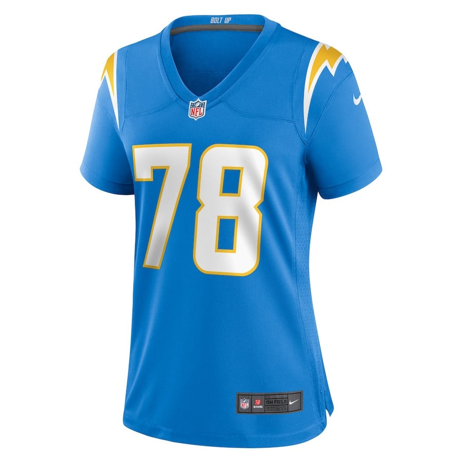 Zack Bailey 78 Los Angeles Chargers Women's Game Jersey - Powder Blue JS3394 nicesnker - Image 2