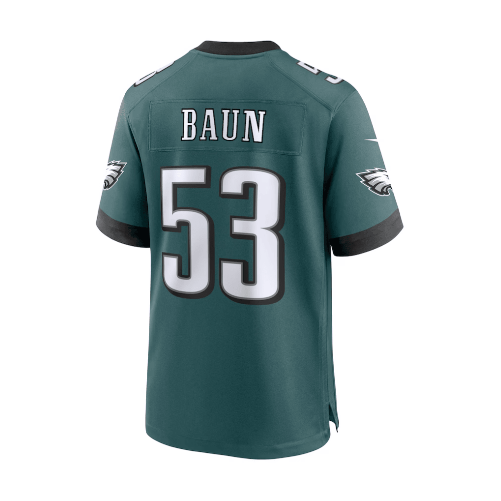 Zack Baun 53 Philadelphia Eagles 2025 Pro Bowl Patch Game Men Jersey - Midnight Green JS6783 nicesnker - Image 3