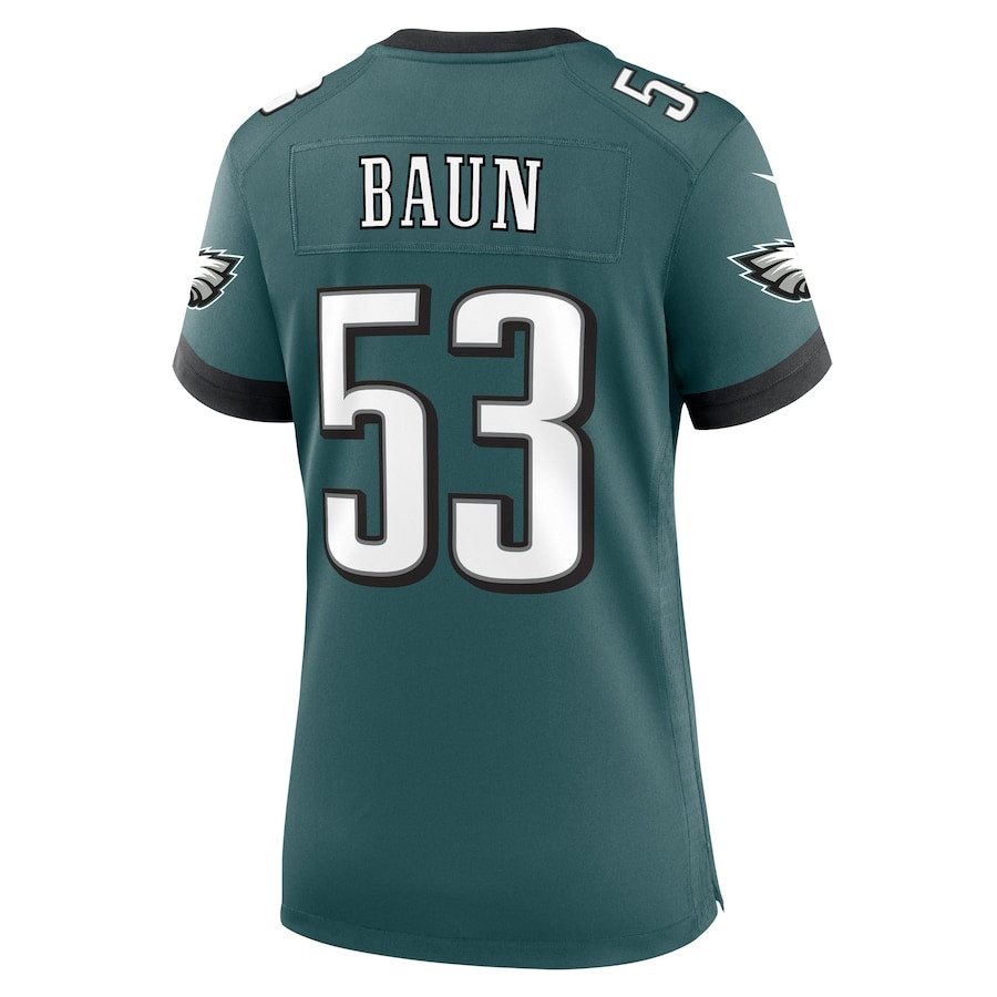 Zack Baun 53 Philadelphia Eagles Women's Game Jersey - Midnight Green JS1176 nicesnker - Image 3