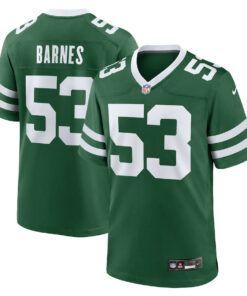 Zaire Barnes 53 New York Jets Team Game Men Jersey - Legacy Green JS4846 nicesnker