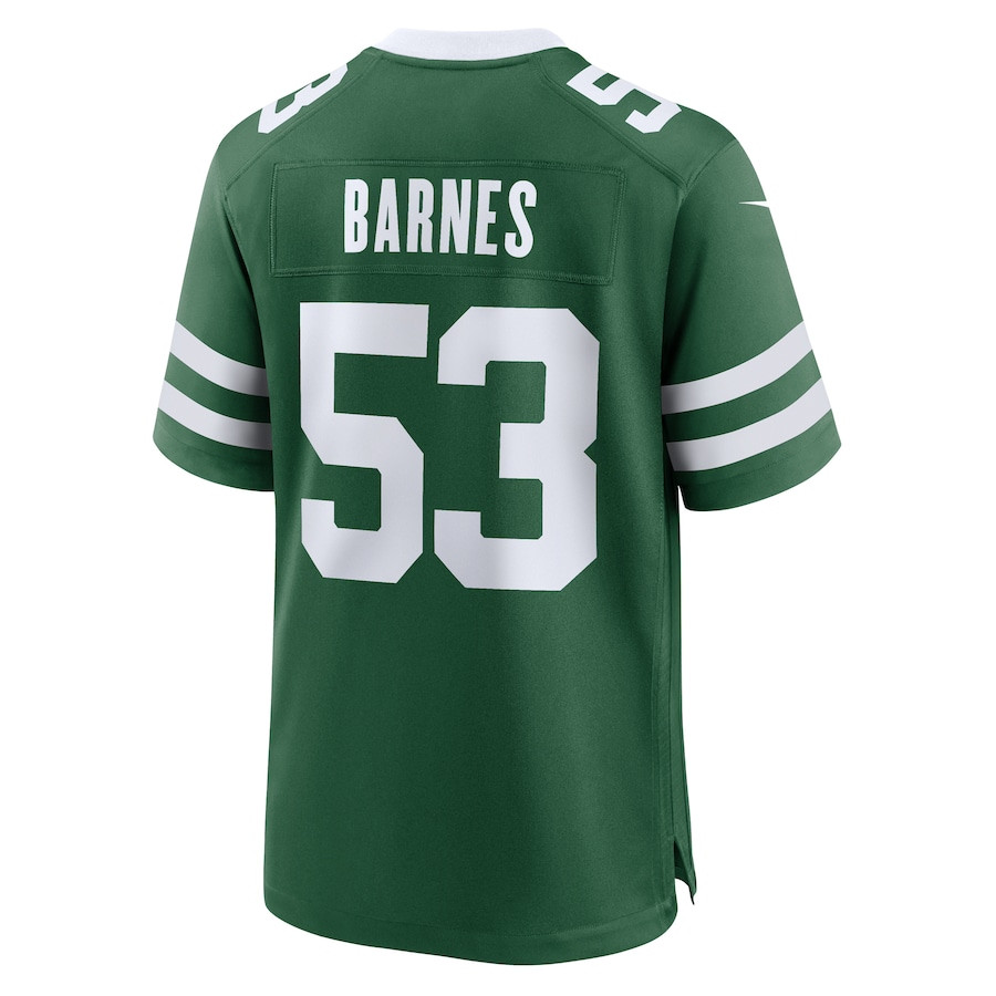 Zaire Barnes 53 New York Jets Team Game Men Jersey - Legacy Green JS4846 nicesnker - Image 3